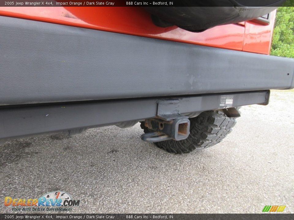 2005 Jeep Wrangler X 4x4 Impact Orange / Dark Slate Gray Photo #11