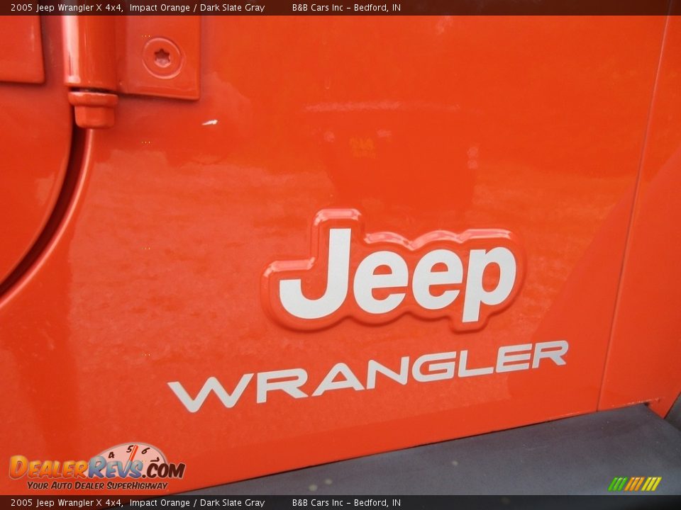 2005 Jeep Wrangler X 4x4 Impact Orange / Dark Slate Gray Photo #14