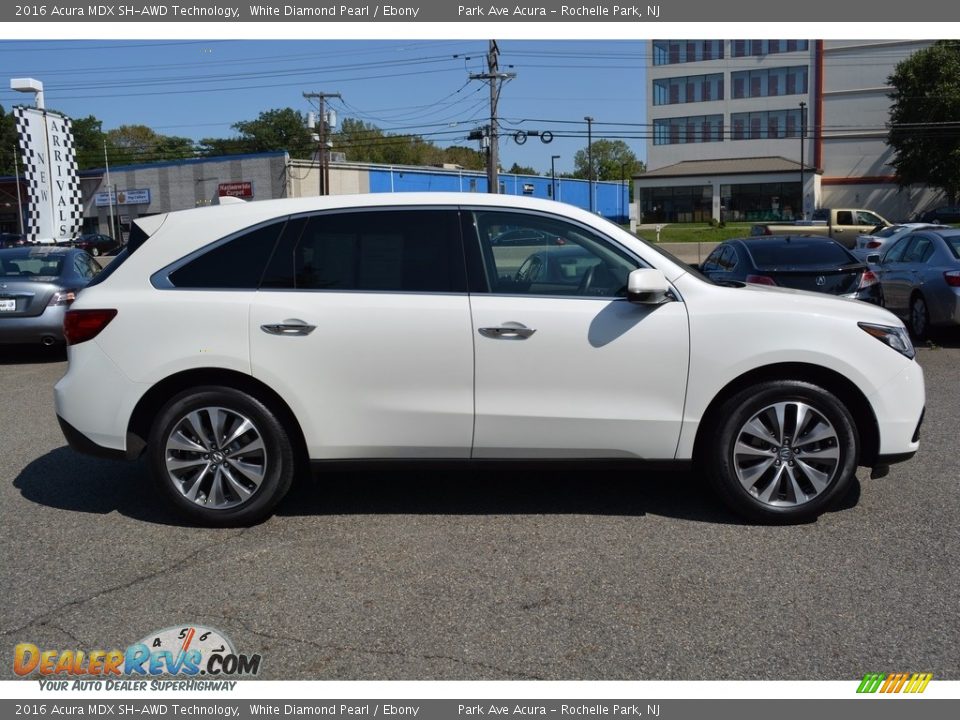 2016 Acura MDX SH-AWD Technology White Diamond Pearl / Ebony Photo #2