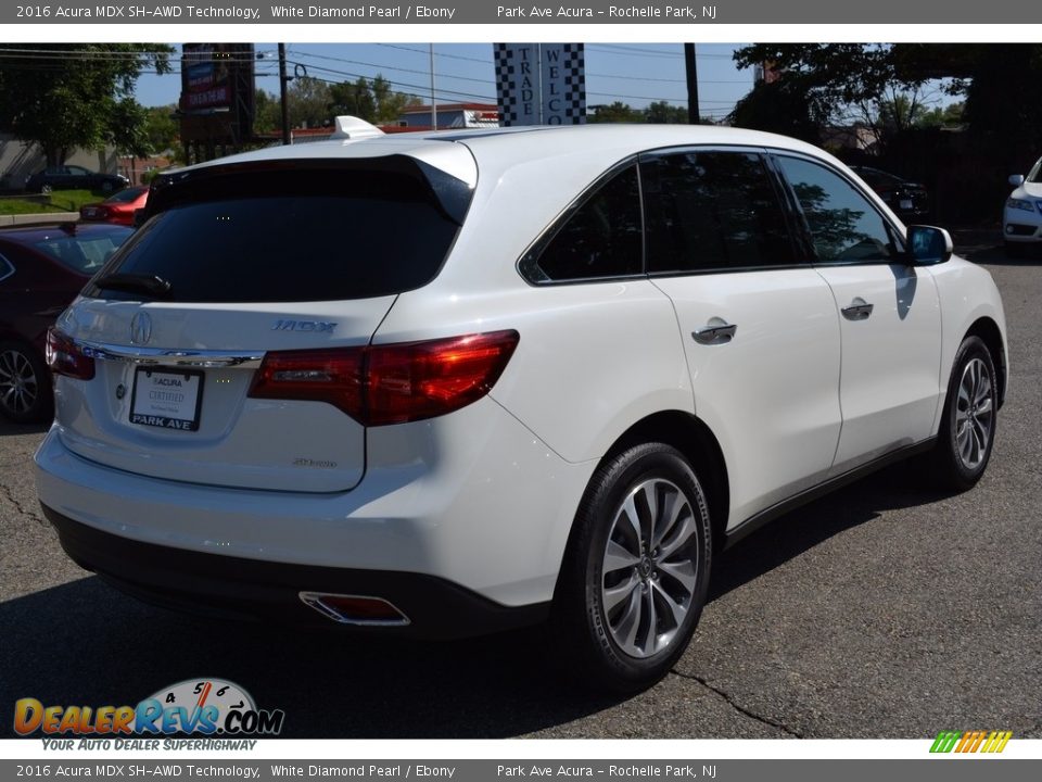 2016 Acura MDX SH-AWD Technology White Diamond Pearl / Ebony Photo #3