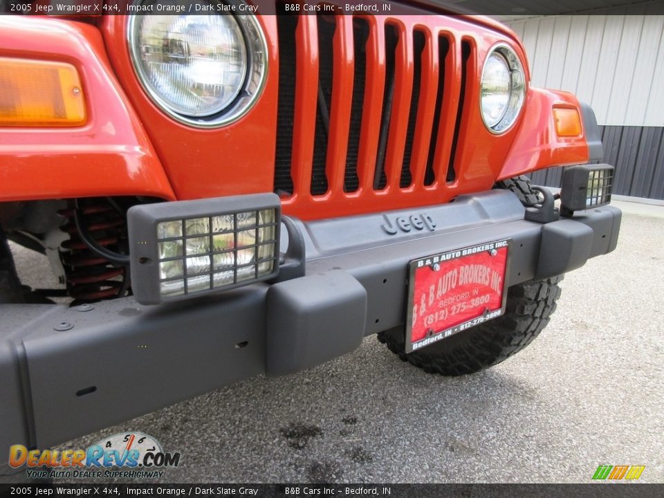 2005 Jeep Wrangler X 4x4 Impact Orange / Dark Slate Gray Photo #15