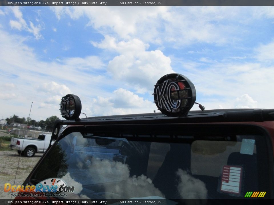 2005 Jeep Wrangler X 4x4 Impact Orange / Dark Slate Gray Photo #16