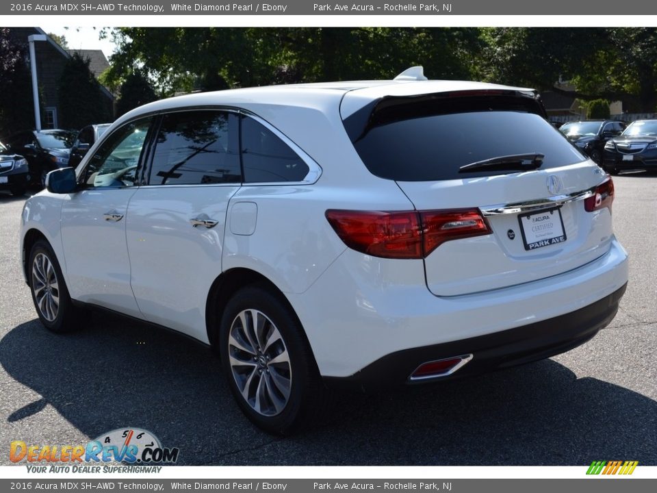 2016 Acura MDX SH-AWD Technology White Diamond Pearl / Ebony Photo #5