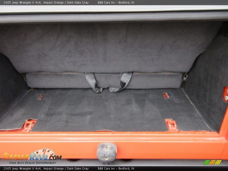 2005 Jeep Wrangler X 4x4 Impact Orange / Dark Slate Gray Photo #18