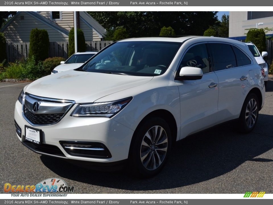 2016 Acura MDX SH-AWD Technology White Diamond Pearl / Ebony Photo #7
