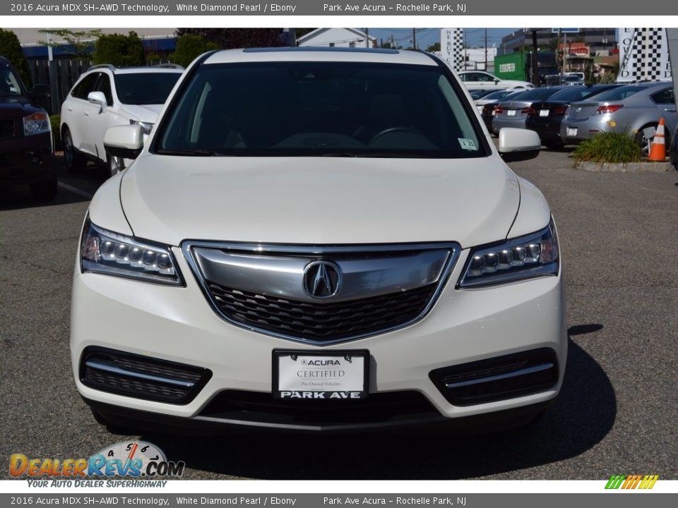 2016 Acura MDX SH-AWD Technology White Diamond Pearl / Ebony Photo #8