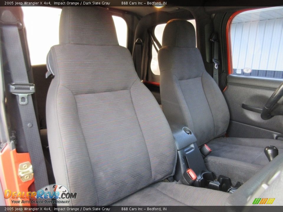 2005 Jeep Wrangler X 4x4 Impact Orange / Dark Slate Gray Photo #21
