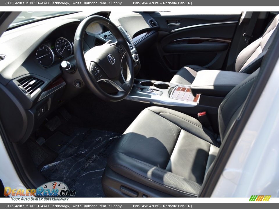 2016 Acura MDX SH-AWD Technology White Diamond Pearl / Ebony Photo #11