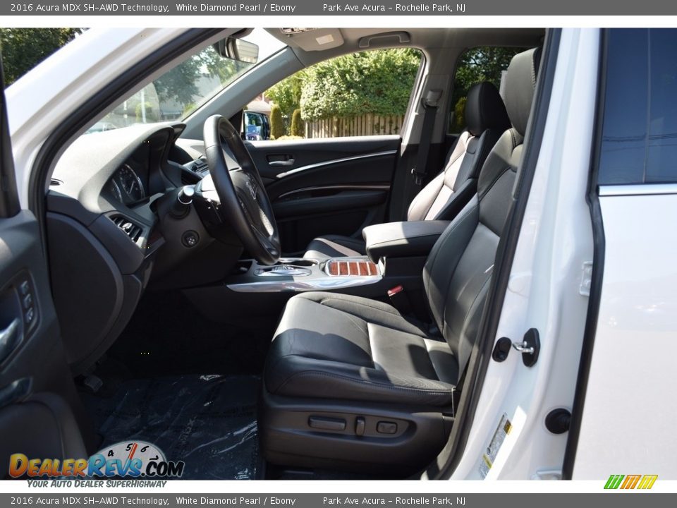 2016 Acura MDX SH-AWD Technology White Diamond Pearl / Ebony Photo #12
