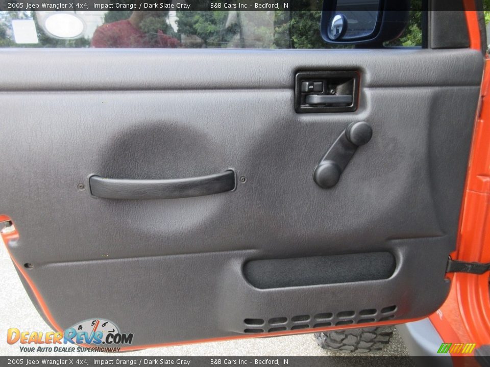 2005 Jeep Wrangler X 4x4 Impact Orange / Dark Slate Gray Photo #24