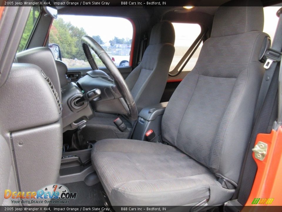2005 Jeep Wrangler X 4x4 Impact Orange / Dark Slate Gray Photo #25
