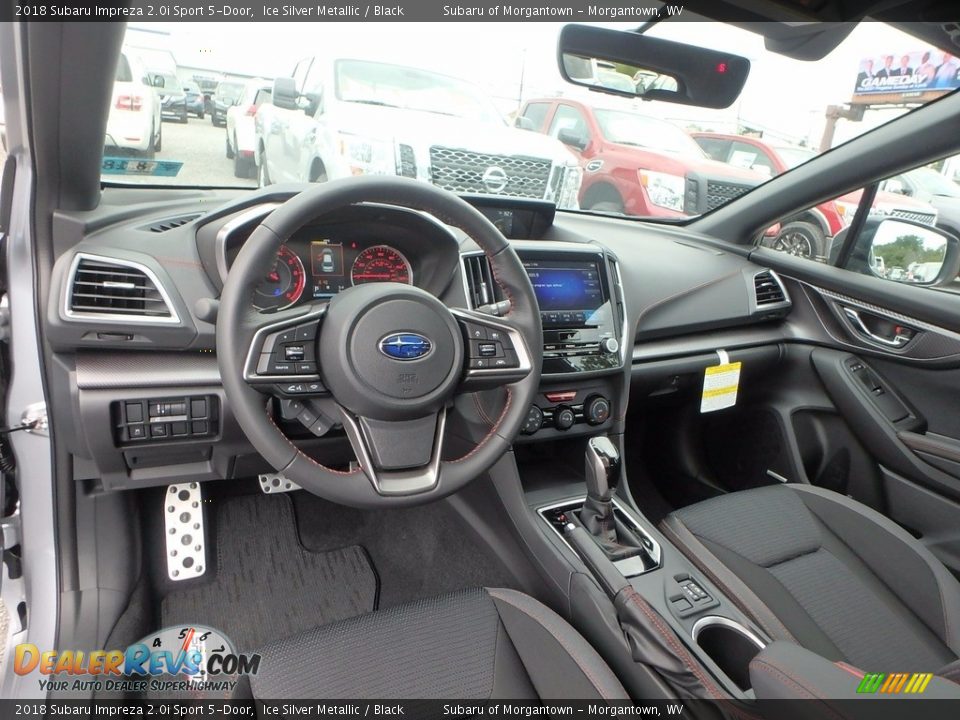 Black Interior - 2018 Subaru Impreza 2.0i Sport 5-Door Photo #13