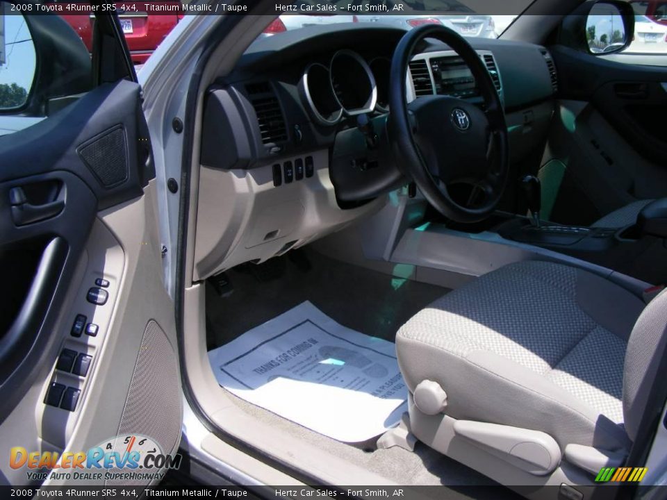 2008 Toyota 4Runner SR5 4x4 Titanium Metallic / Taupe Photo #5