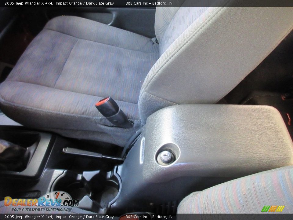 2005 Jeep Wrangler X 4x4 Impact Orange / Dark Slate Gray Photo #28