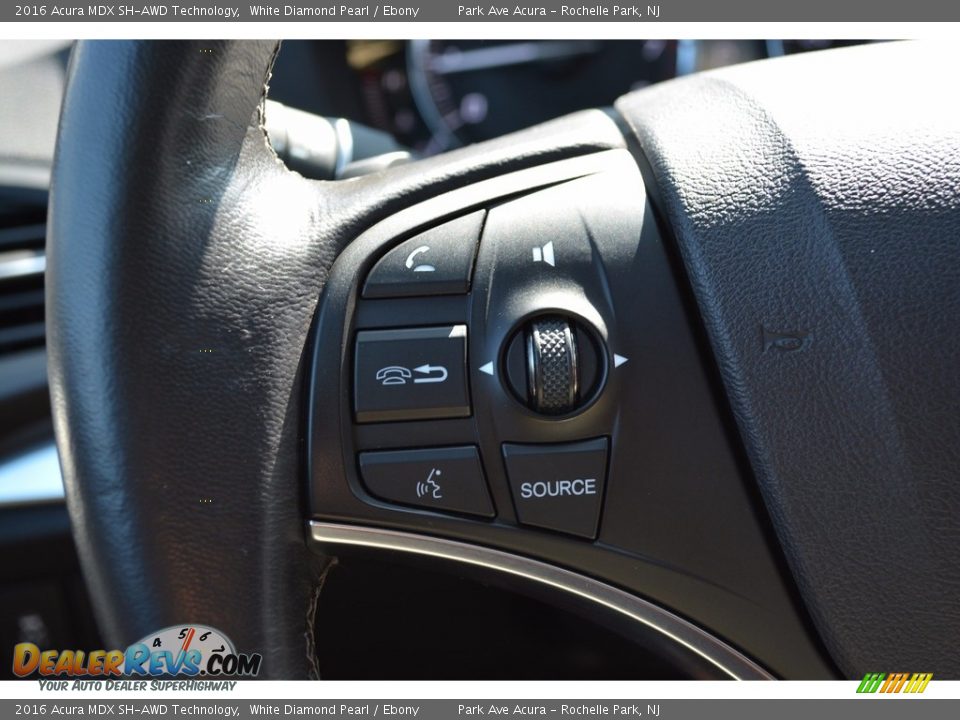 2016 Acura MDX SH-AWD Technology White Diamond Pearl / Ebony Photo #19
