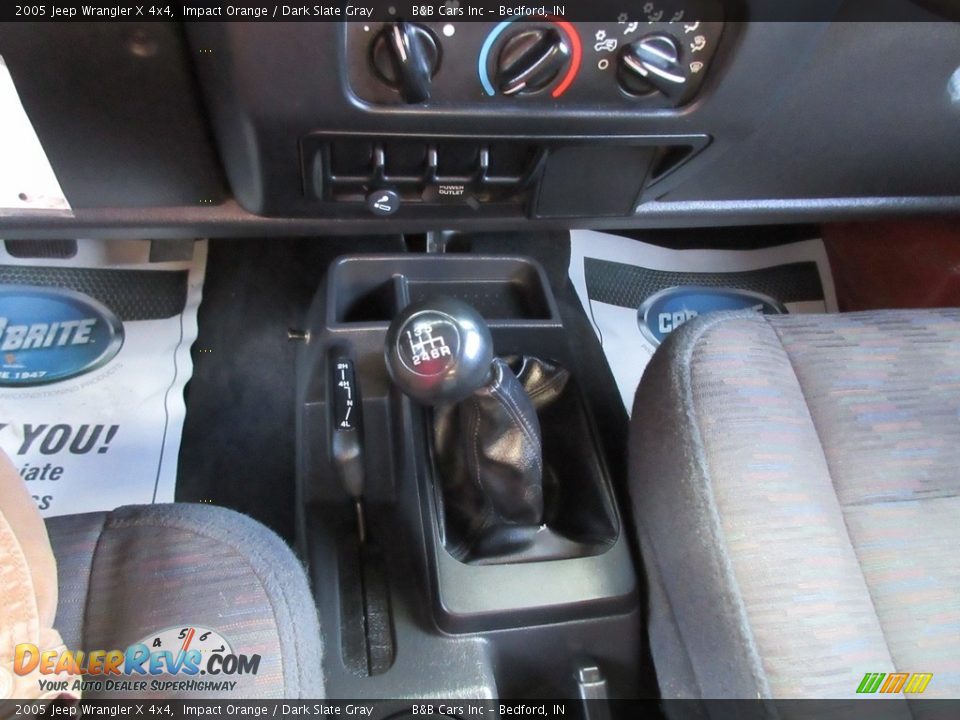 2005 Jeep Wrangler X 4x4 Impact Orange / Dark Slate Gray Photo #30