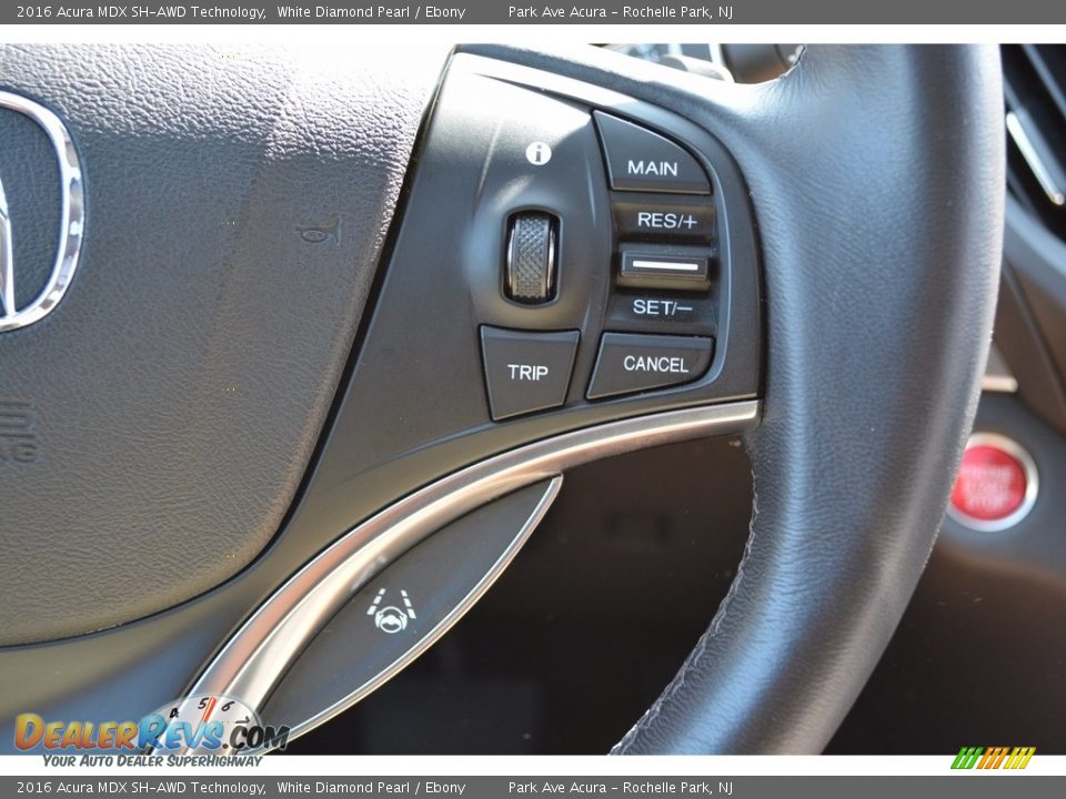 2016 Acura MDX SH-AWD Technology White Diamond Pearl / Ebony Photo #20
