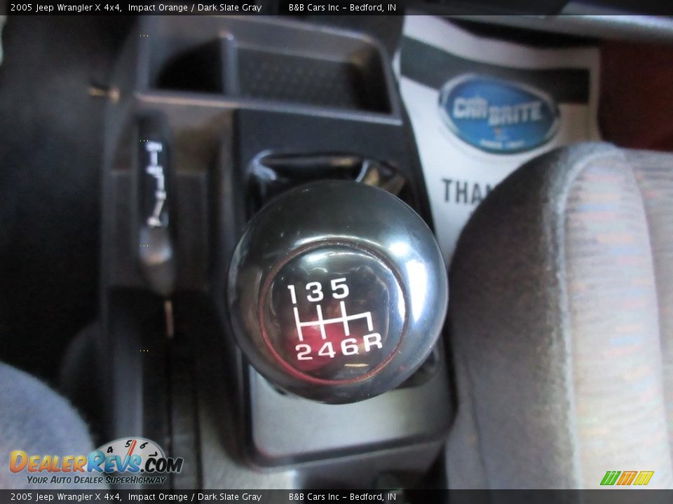 2005 Jeep Wrangler X 4x4 Impact Orange / Dark Slate Gray Photo #31