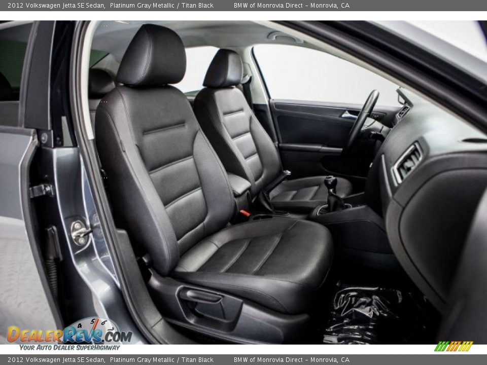2012 Volkswagen Jetta SE Sedan Platinum Gray Metallic / Titan Black Photo #6