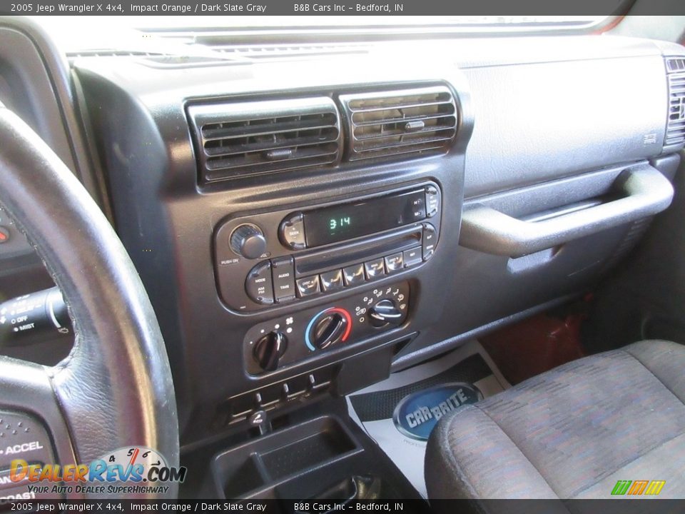 2005 Jeep Wrangler X 4x4 Impact Orange / Dark Slate Gray Photo #33