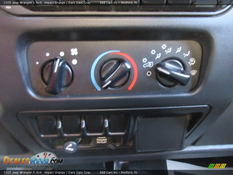 2005 Jeep Wrangler X 4x4 Impact Orange / Dark Slate Gray Photo #34