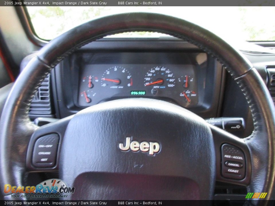 2005 Jeep Wrangler X 4x4 Impact Orange / Dark Slate Gray Photo #36