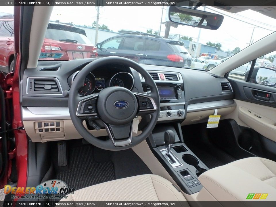Ivory Interior - 2018 Subaru Outback 2.5i Photo #13