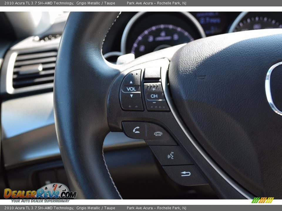 2010 Acura TL 3.7 SH-AWD Technology Grigio Metallic / Taupe Photo #18