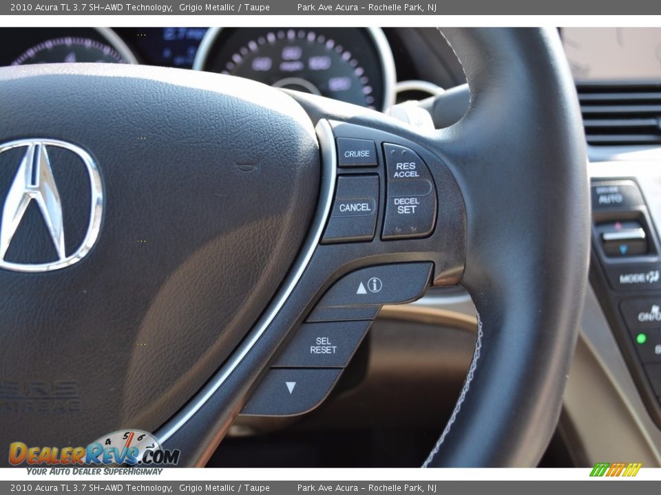 2010 Acura TL 3.7 SH-AWD Technology Grigio Metallic / Taupe Photo #19