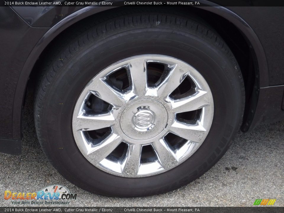 2014 Buick Enclave Leather AWD Cyber Gray Metallic / Ebony Photo #3