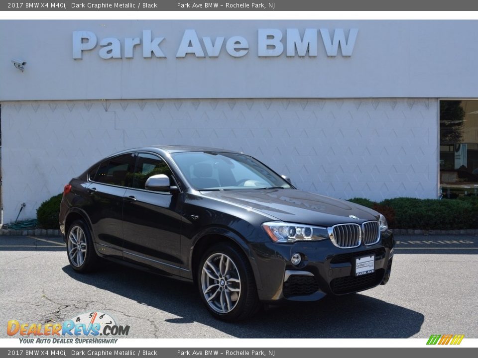 2017 BMW X4 M40i Dark Graphite Metallic / Black Photo #1