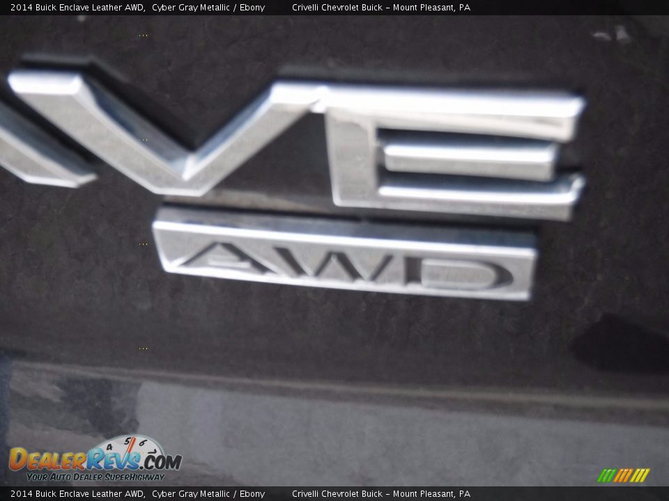 2014 Buick Enclave Leather AWD Cyber Gray Metallic / Ebony Photo #9