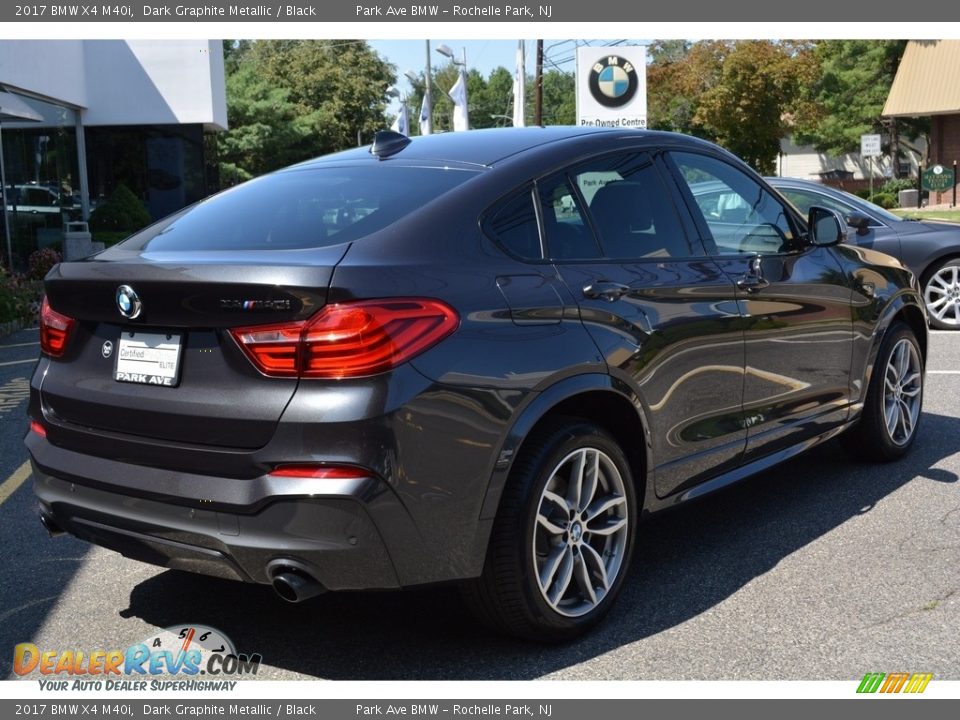 2017 BMW X4 M40i Dark Graphite Metallic / Black Photo #3
