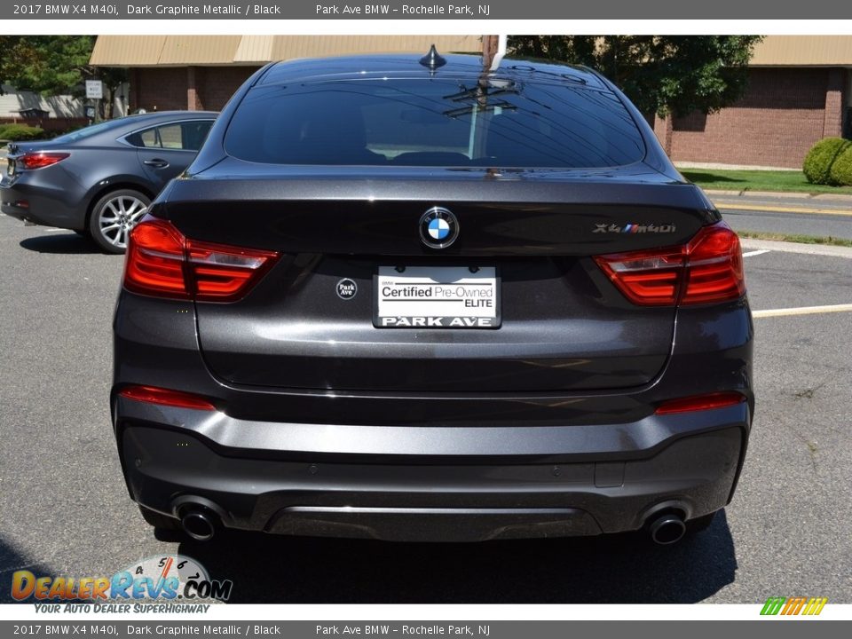 2017 BMW X4 M40i Dark Graphite Metallic / Black Photo #4