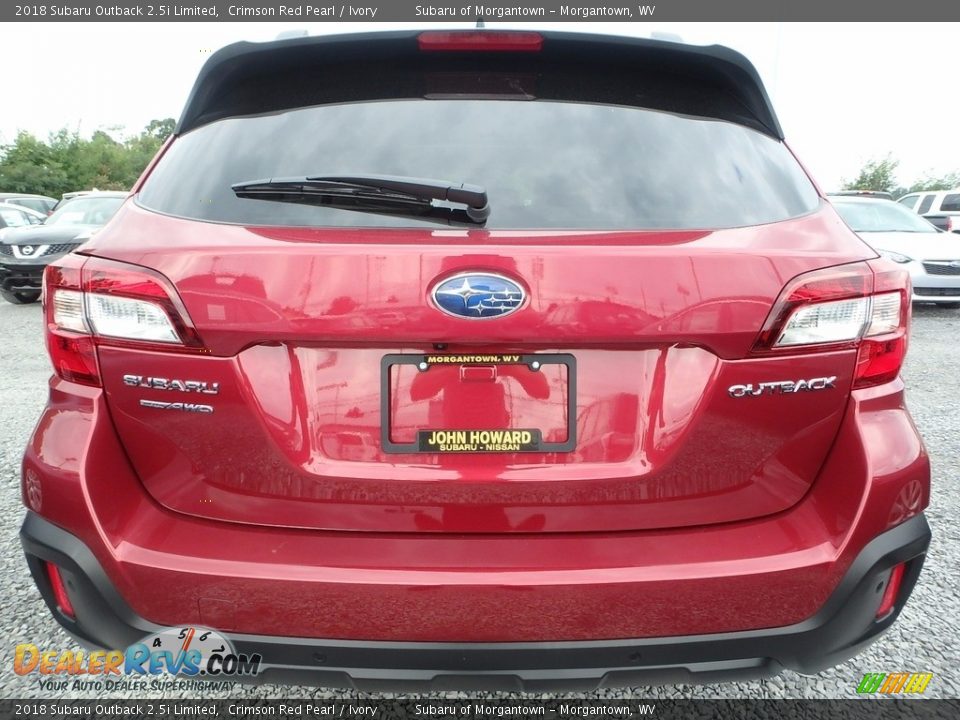 2018 Subaru Outback 2.5i Limited Crimson Red Pearl / Ivory Photo #4