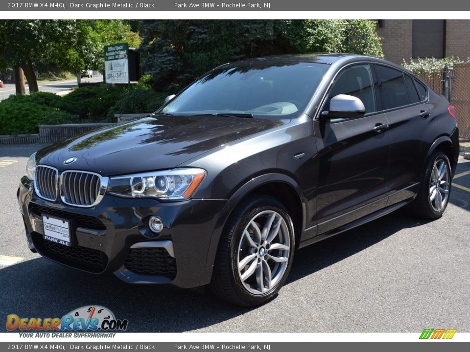 2017 BMW X4 M40i Dark Graphite Metallic / Black Photo #6