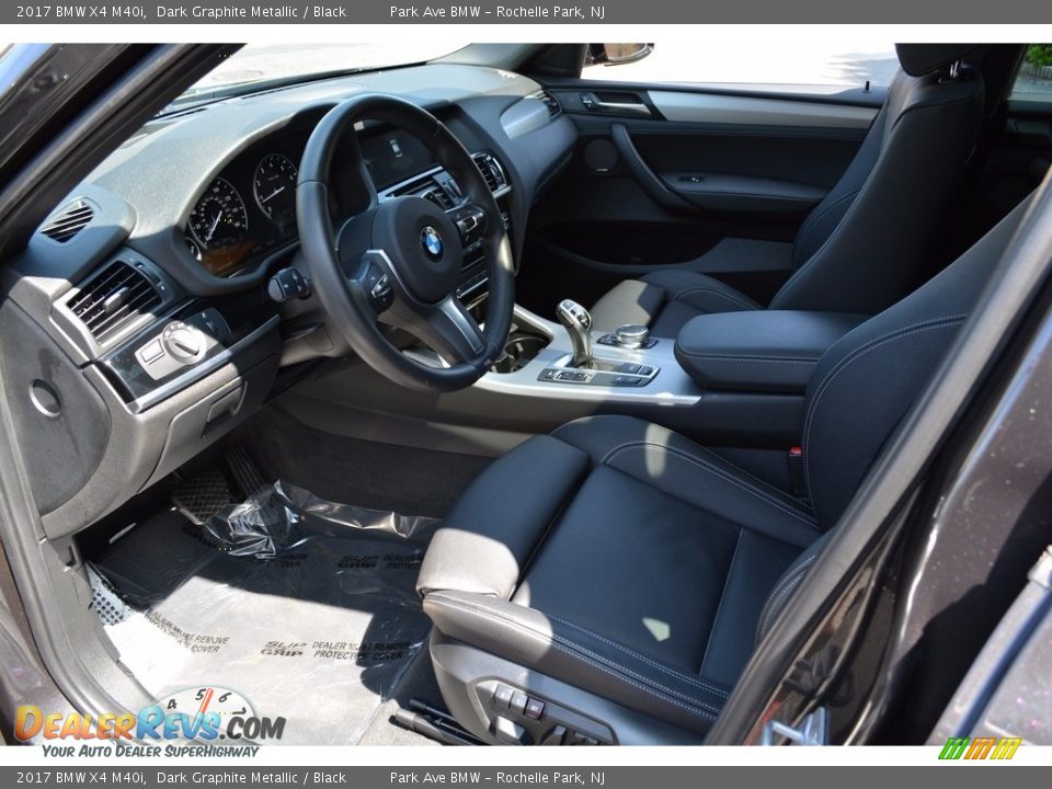 2017 BMW X4 M40i Dark Graphite Metallic / Black Photo #10