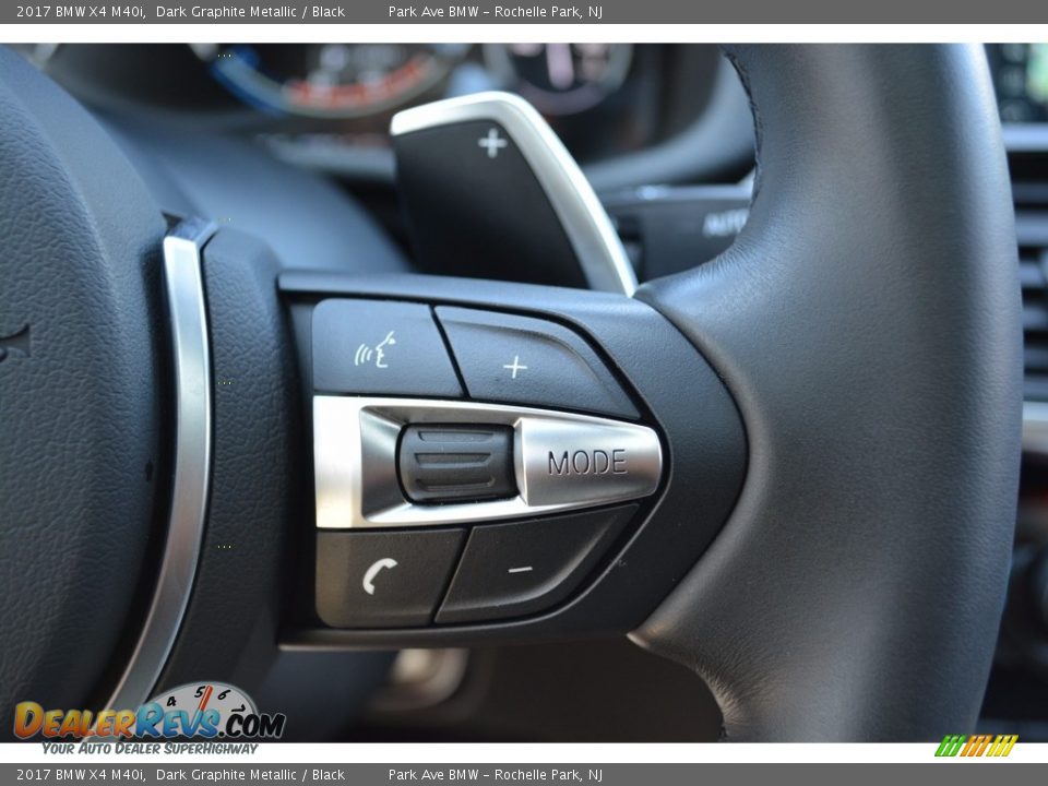 2017 BMW X4 M40i Dark Graphite Metallic / Black Photo #20