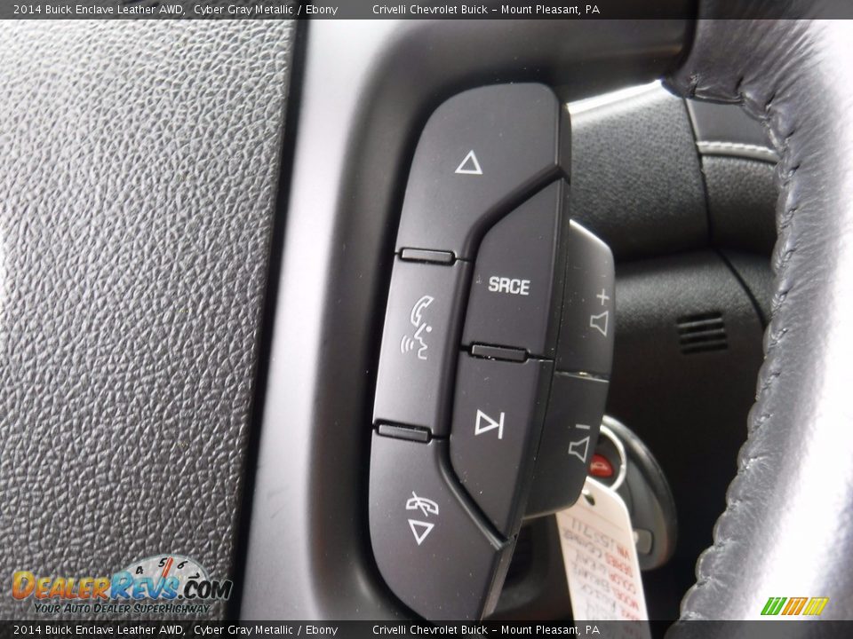 2014 Buick Enclave Leather AWD Cyber Gray Metallic / Ebony Photo #28