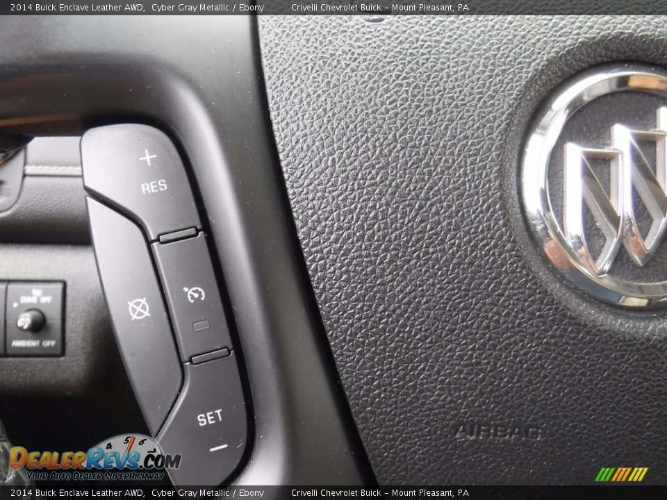 2014 Buick Enclave Leather AWD Cyber Gray Metallic / Ebony Photo #29
