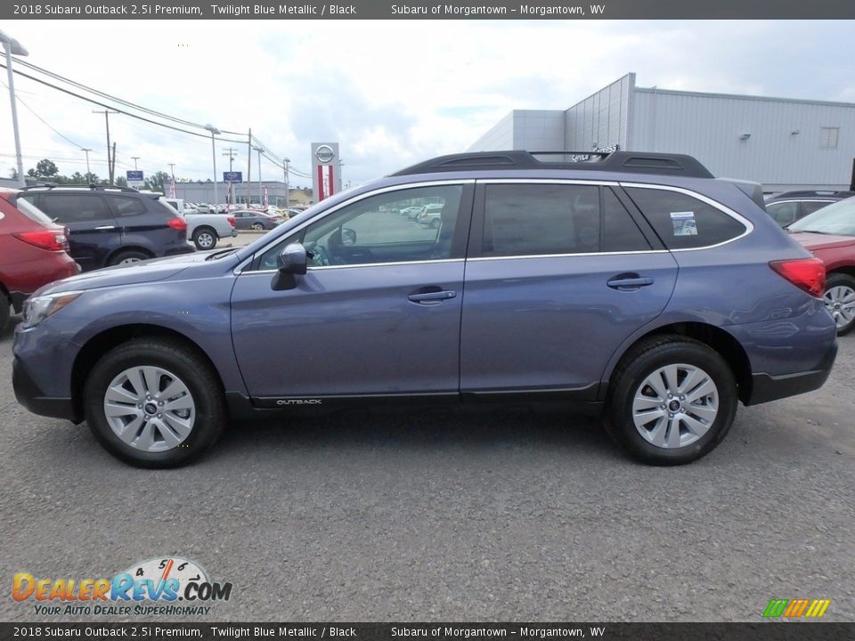 2018 Subaru Outback 2.5i Premium Twilight Blue Metallic / Black Photo #7