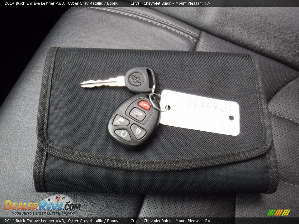 2014 Buick Enclave Leather AWD Cyber Gray Metallic / Ebony Photo #35