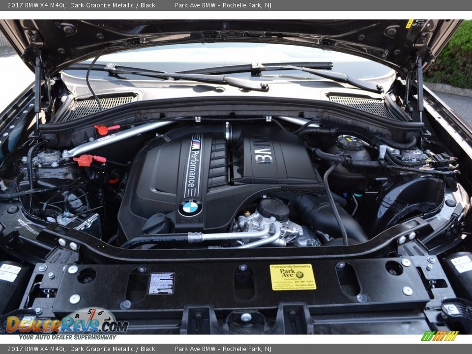 2017 BMW X4 M40i Dark Graphite Metallic / Black Photo #30