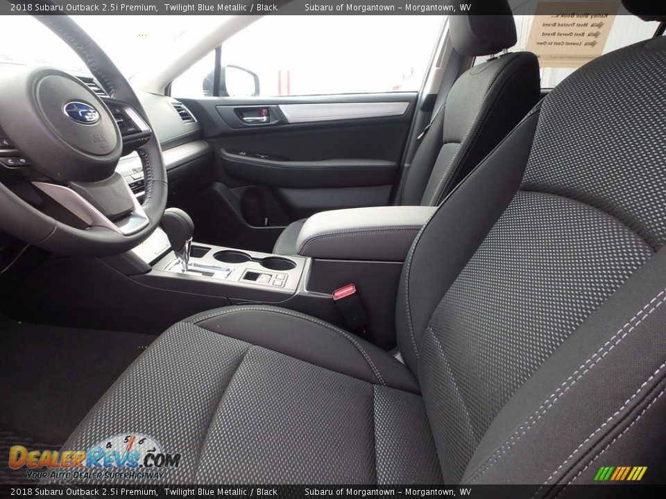 2018 Subaru Outback 2.5i Premium Twilight Blue Metallic / Black Photo #11