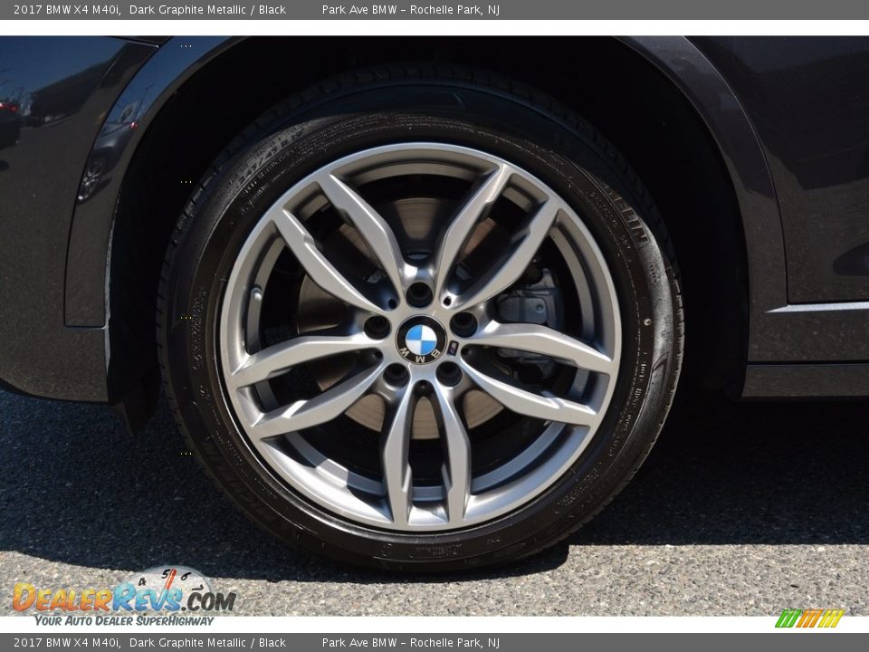 2017 BMW X4 M40i Dark Graphite Metallic / Black Photo #32