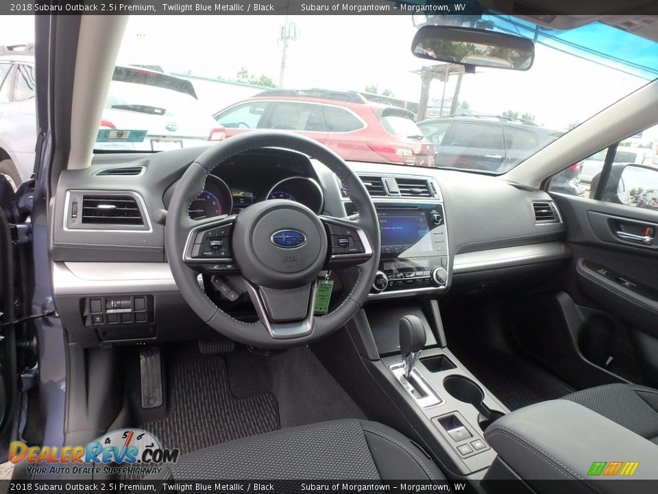 Black Interior - 2018 Subaru Outback 2.5i Premium Photo #13