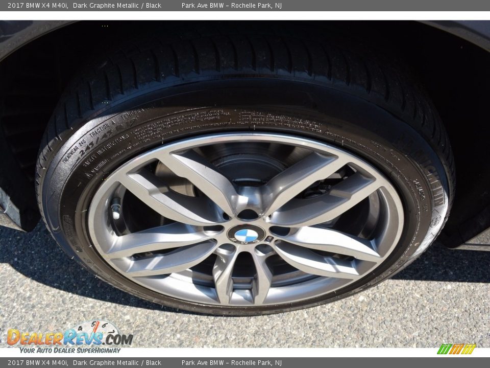 2017 BMW X4 M40i Dark Graphite Metallic / Black Photo #33