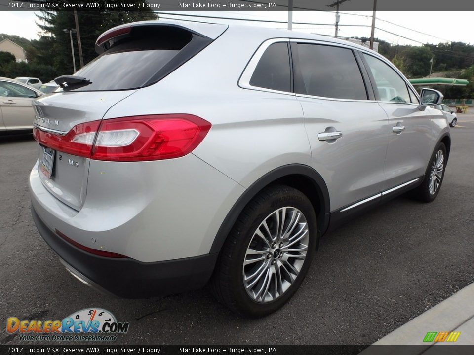 2017 Lincoln MKX Reserve AWD Ingot Silver / Ebony Photo #5