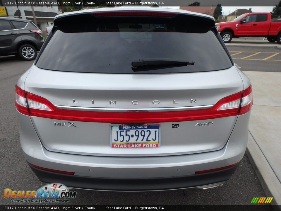 2017 Lincoln MKX Reserve AWD Ingot Silver / Ebony Photo #6