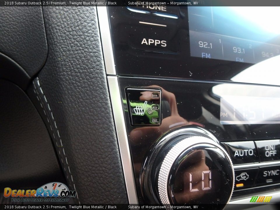 2018 Subaru Outback 2.5i Premium Twilight Blue Metallic / Black Photo #18